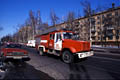Pour la protection de l’image (UTILISATION INTERDITE SANS AUTORISATION), la photographie n’est pas légendée. Le reportage complet est disponible, sous conditions, auprès du photographe/auteur (LA RESOLUTION BASSE DE L’IMAGE EST VOLONTAIRE) Pompiers, russes, feu, Moscou, Dubois 