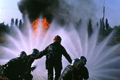 Pour la protection de l’image (UTILISATION INTERDITE SANS AUTORISATION), la photographie n’est pas légendée. Les reportages complets sont disponibles, sous conditions, auprès du photographe/auteur. Feu, santiago, chili, pompiers, volontaires 
