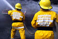 Pour la protection de l’image (UTILISATION INTERDITE SANS AUTORISATION), la photographie n’est pas légendée. Le reportage complet est disponible, sous conditions, auprès du photographe/auteur (LA RESOLUTION BASSE DE L’IMAGE EST VOLONTAIRE) Feu, Brésil, pompiers, rio de janeiro. 