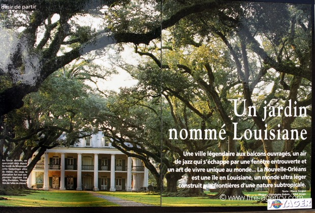 VOYAGER MAGAZINE (DESTINATION LOUISIANE)