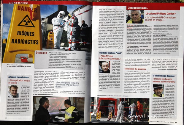 SAPEURS POMPIERS MAGAZINE ( janvier 2011)